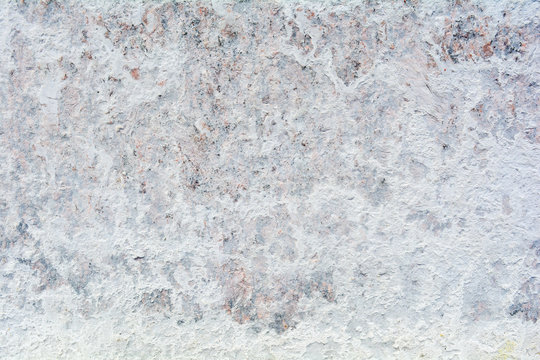 Texture Of Polished Granite Stone Floor With White Dense Mud Like Chalk Or Lime