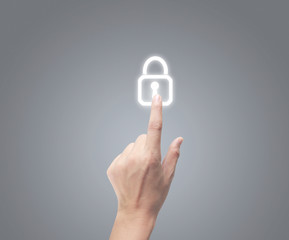 Hands touching global connection customer networking