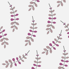 Texture with flowers and plants. Floral ornament. Original flowers pattern.