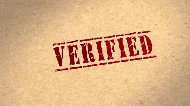 Motion graphics - CGI 3D animation of a file being rubber stamped VERIFIED