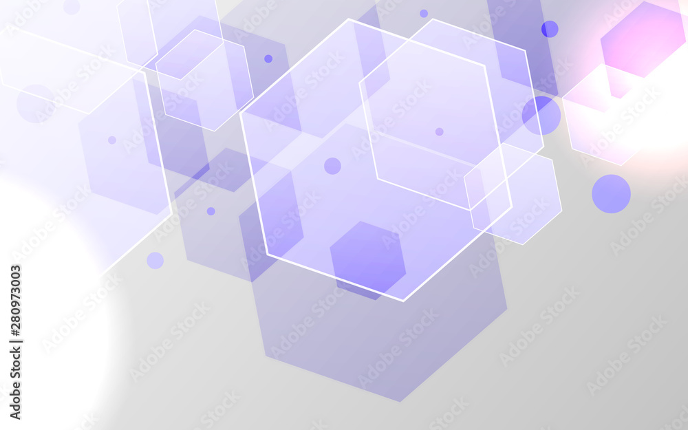 Poster abstract technology background with hexagon texture blue and white composition a combination with do