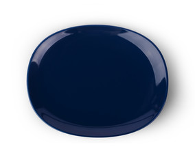 empty plate isolated on white background