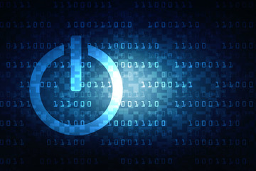 2d illustration power symbol