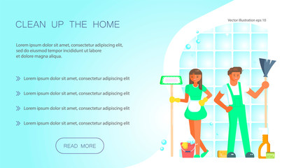 Keep your home clean web design
