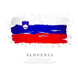 Flag of Slovenia. Independence Day and unity.