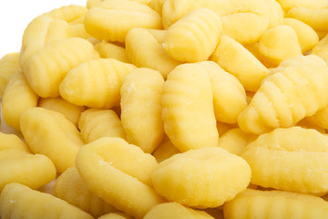 potato gnocchi isolated