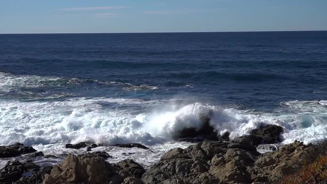 a video of a waves and ocean