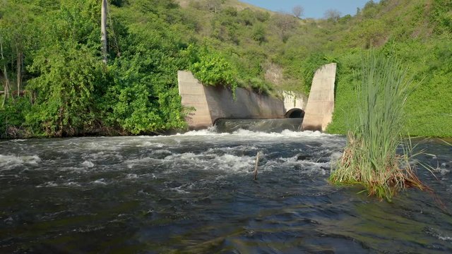 Angola, Drone footage, Quiminha water dam 4k