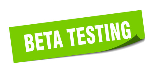 beta testing sticker. beta testing square isolated sign. beta testing
