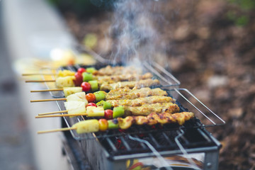Barbecue party - food on the grill