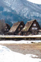 Historic Japanese Villages of Shirakawa-go, Japan.Winter in Shirakawa-go/Japan.