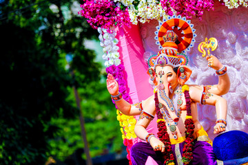 lord ganesha , indian  ganesh festival.