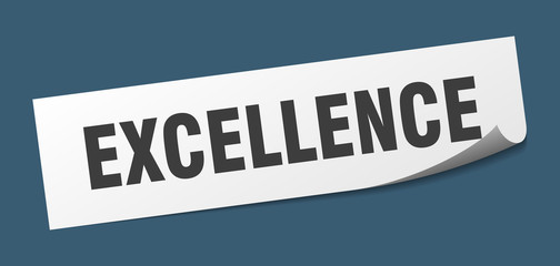 excellence sticker. excellence square isolated sign. excellence