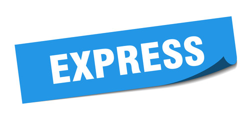 express sticker. express square isolated sign. express