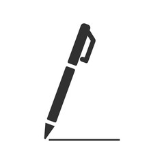 Pen icon isolated on white background. Vector illustration.
