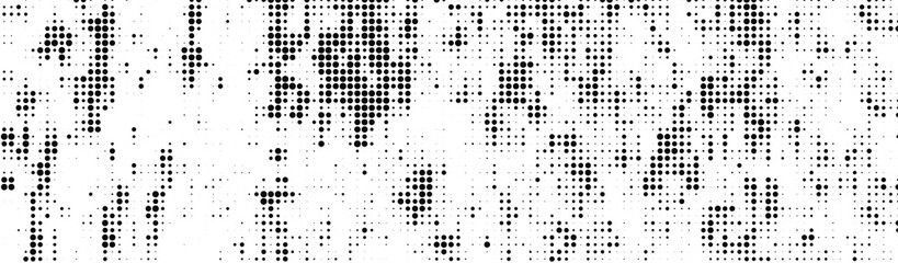 Abstract halftone texture. Black dots on white background. Vintage comic print template