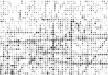 Abstract halftone texture. Black dots on white background. Vintage comic print template