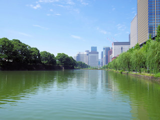 皇居のお堀と東京の都市景観