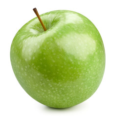 Green apples isolated on white