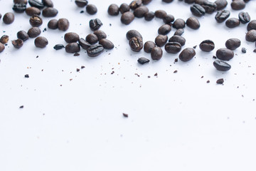 Coffee beans. Isolated on a white background