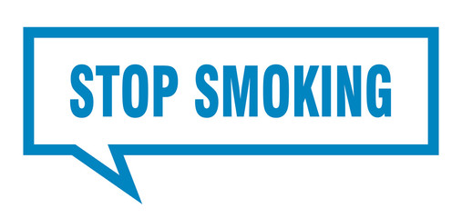 stop smoking sign. stop smoking square speech bubble. stop smoking