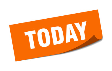 today sticker. today square isolated sign. today