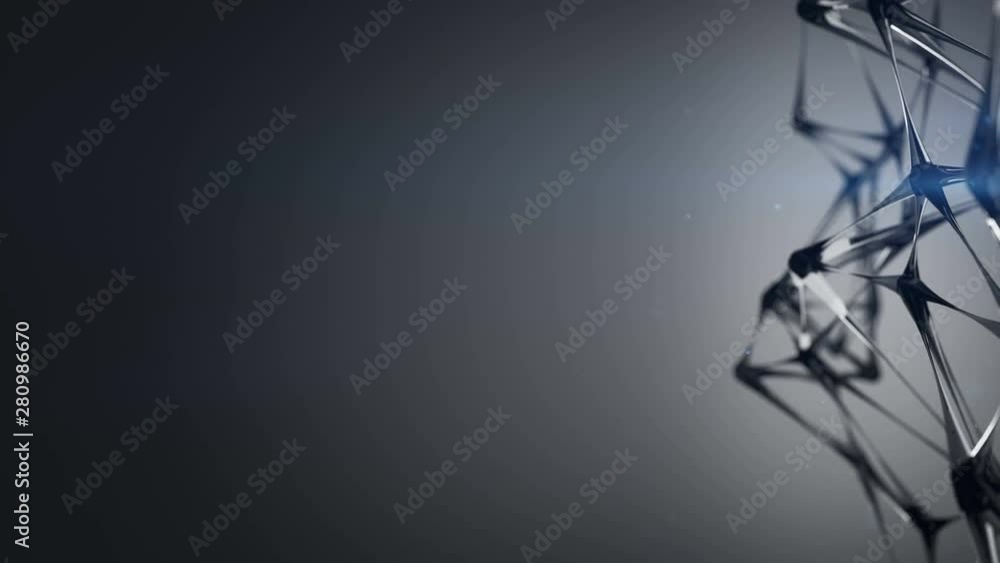 Aufkleber molecular structure at the atomic level. science fiction or modern technology concept. seamless loop