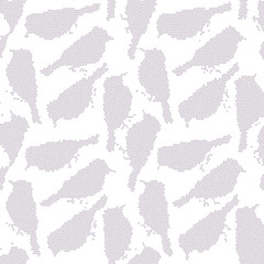 Birds in mosaic effect 