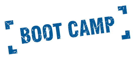 boot camp stamp. boot camp square grunge sign. boot camp
