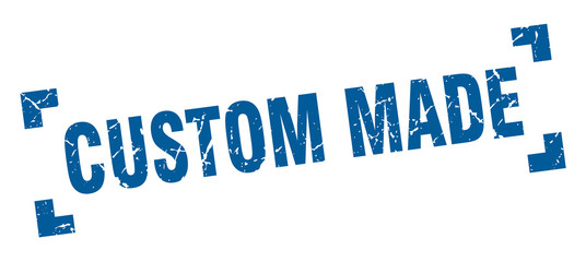 custom made stamp. custom made square grunge sign. custom made