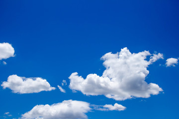 真っ青な空と白い雲