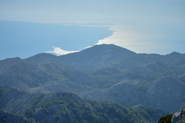 Obraz na płótnie Canvas Croatia, Biokovo national park landscape panorama view