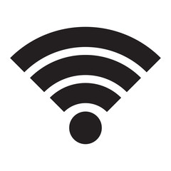 WiFi icon. Emblem of wireless internet connection. Vector illustration