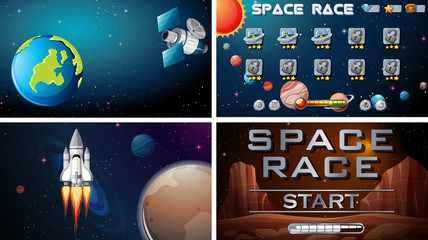 Set of space games