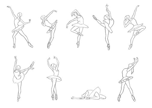 Ballerina Pose Line Drawing Images – Browse 2,912 Stock Photos, Vectors,  and Video | Adobe Stock