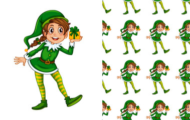 Seamless pattern for wallpaper, wrapping isolated on white