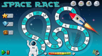 Space race game background