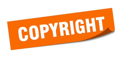 copyright sticker. copyright square isolated sign. copyright
