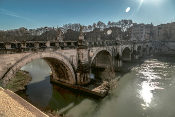 bridge in rome italy