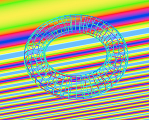 Spectrum of Colors Contemporary pop art collage in zine concept with abstract strong contrast