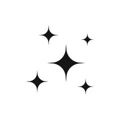 Shine icon, Clean star icon