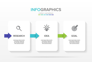 Vector infographic label template with icons. 3 options or steps. Infographics for business concept. Can be used for info graphics, flow charts, presentations, web sites, banners, printed materials.