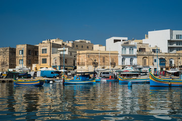 Beautiful fishing village in Malta