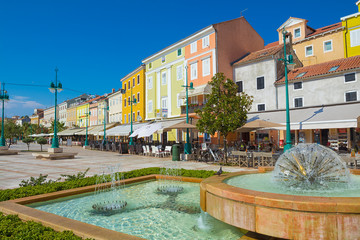 embankment in Mali Losinj, Croatia.