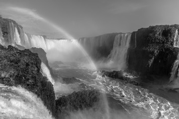 waterfall in mountains