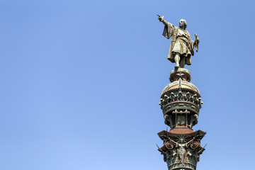 Fototapeta na wymiar Columbus Monument in Barcelona