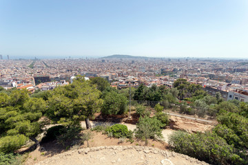 View of Barcelona from Park G&uuml;ell