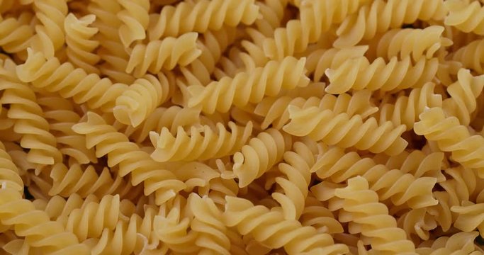 Stack of the spirelli pasta rotation