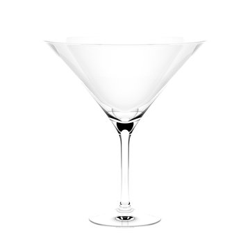 Cocktail glass. 3d rendering illustration isolated