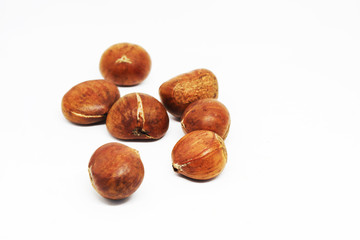 Chestnut Is a type of bean that contains carbohydrates or starch as a component.